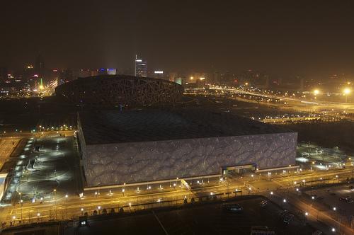 China, Beijing ( u mraku. ).jpg.JPG - China, Beijing - The Water Cube - ( Dvorana ‚‚Vodena Kocka‚‚ ) - U toku akcije Earth Hour
 
